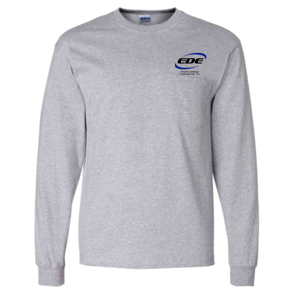 Gildan® - Ultra Cotton® Long Sleeve Pocket T-Shirt Thumbnail