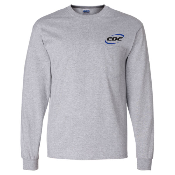 Gildan® - Ultra Cotton® Long Sleeve Pocket T-Shirt Thumbnail